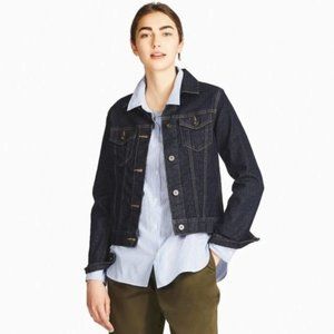 Uniqlo Dark Blue Denim Jean Jacket 